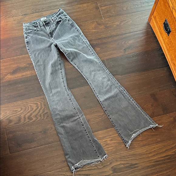 FRAME LE HIGH FLARE GRAY JEANS sz 26 - Picture 5 of 9